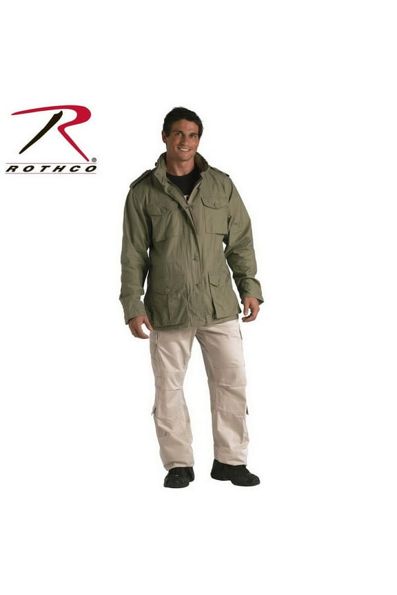 (Price/EA)Rothco 8731 Vintage Lightweight M-65 Jacket-Sage Green-XXS