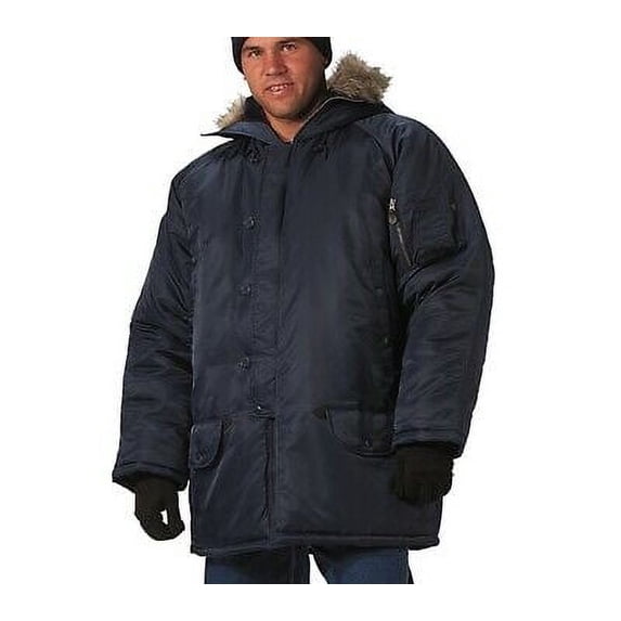 (Price/EA)Rothco 9387 N-3B Snorkel Parka-Navy Blue-M