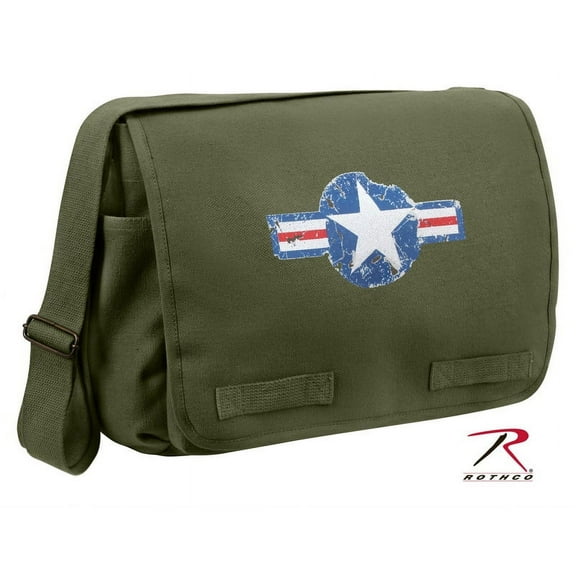 Rothco 12541 Air Corps Heavyweight Classic Messenger Bag, Olive Drab