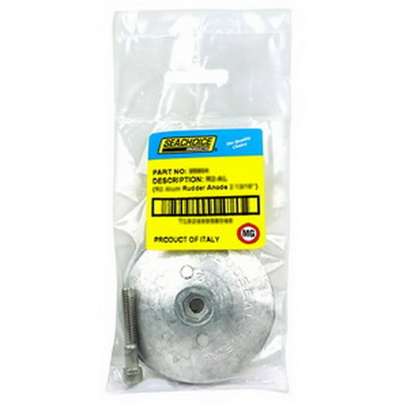 (Price/EA)Seachoice 95603 Rudder & Trim Tab Anode w/Allen Screw, Magnesium, Model R1, Size 1-7/8" dia. x 1/4"