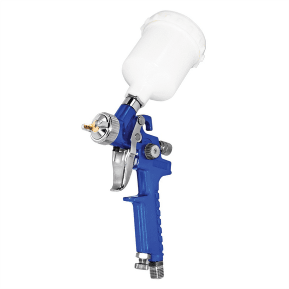 AES Industries 504-10 504 Mini HVLP Gravity Feed Spray Gun with Cup, 1 mm, 250 mL Cup