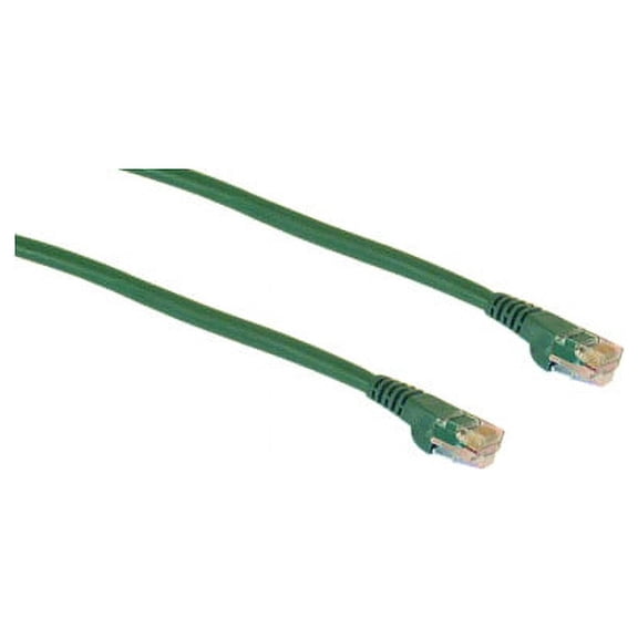 (Price/EACH)IEC M05295-25 RJ45 4pr Cat 5e UTP Cable With Molded Snag Free Strain Relief Green - Imported 25'