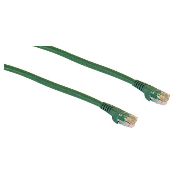 (Price/EACH)IEC M05295-50 RJ45 4pr Cat 5e UTP Cable With Molded Snag Free Strain Relief Green - Imported 50'
