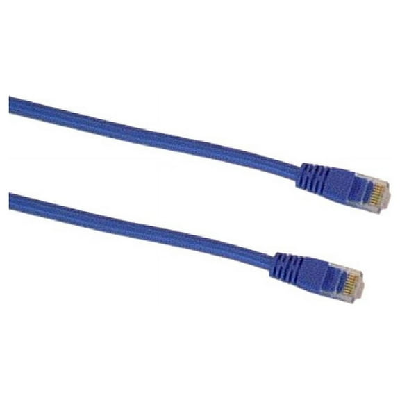 (Price/EACH)IEC M05296 RJ45 4pr Cat 5e UTP Cable With Molded Snag Free Strain Relief Blue - Imported 7'