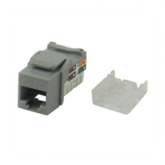 (Price/EACH)IEC RH4508F-MT-GYL5 RJ4508 Female Narrow Keystone Connector Grey Category 5e