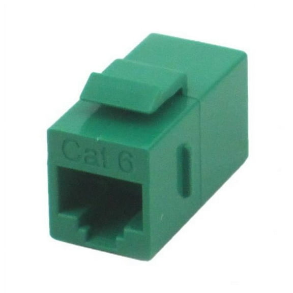 (Price/EACH)IEC RJ4508F-F-MGNL6 RJ4508 Keystone Connector Female to Female Category 6 Green