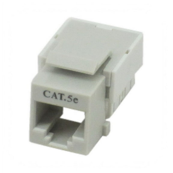 (Price/EACH)IEC RJ4508F-MT-GYL5 RJ4508 Female Keystone Connector Gray Category 5e