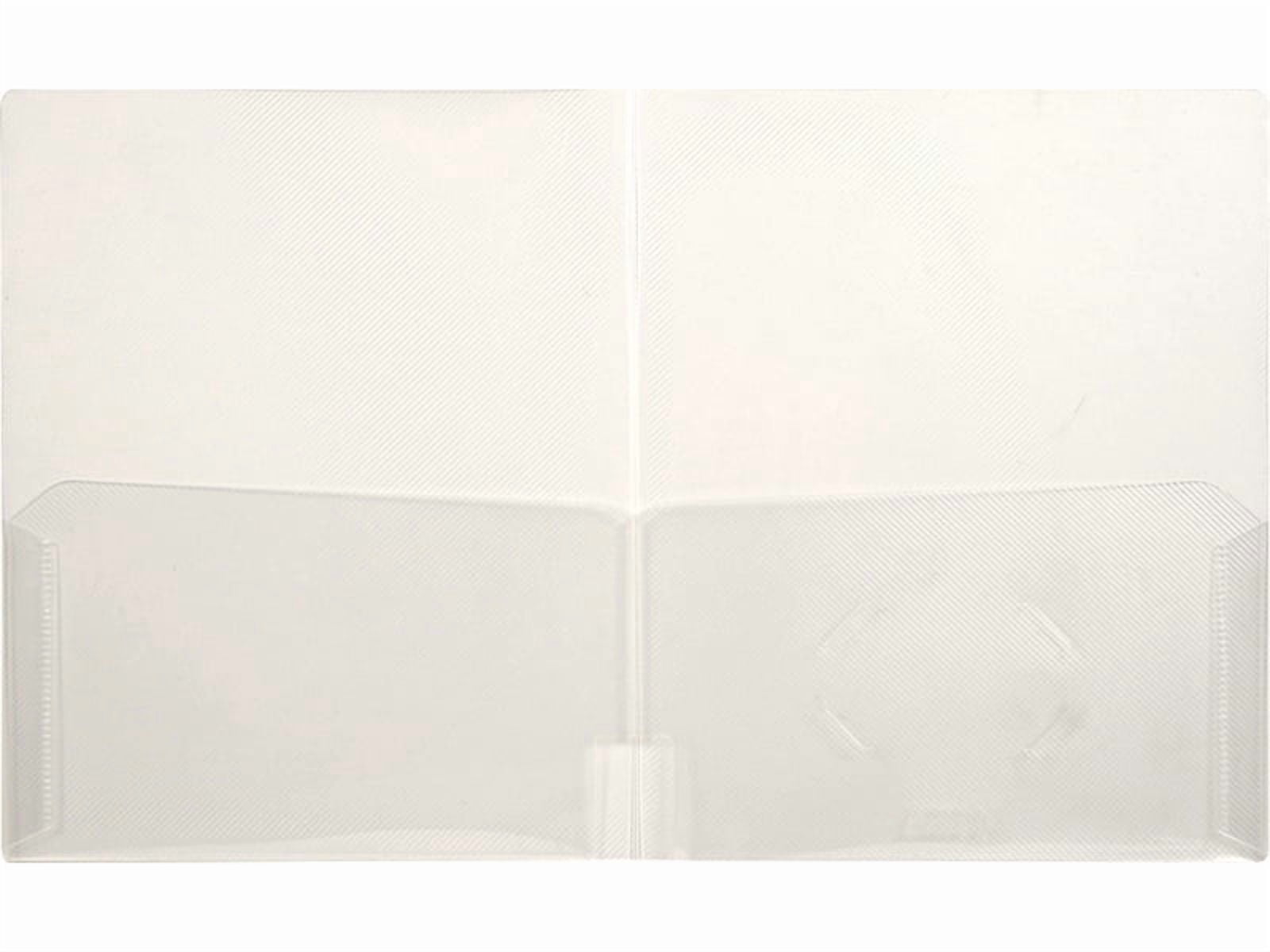 (Price/EACH)LION 91120 CLEAR-LINE 2-Pocket Plastic Folder, Letter - 1 Each-Clear