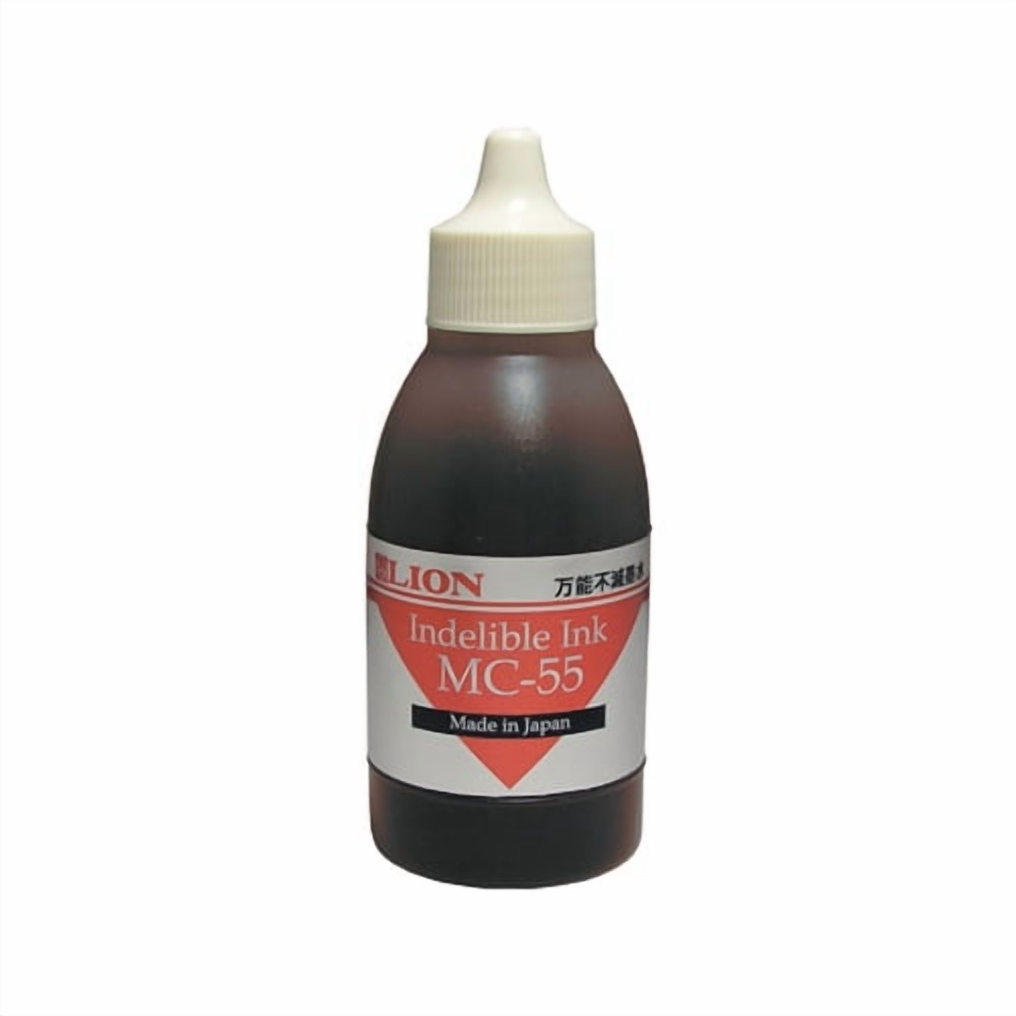 (Price/EACH)LION MC-55-RD Fast Drying Industrial Ink, (also for Rubber Faced Wheel Numbering Machine MM-21), 1.8 oz. - 1 Each - Red