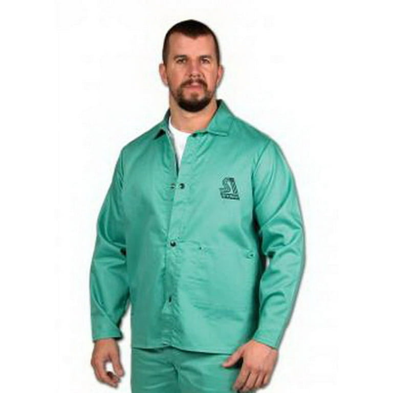Green welding jacket sale
