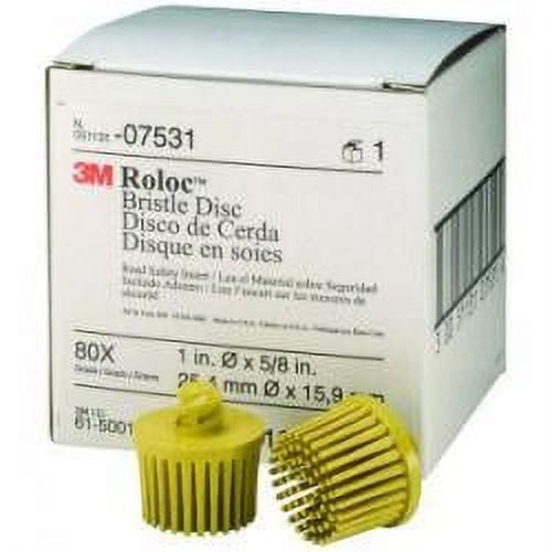 (Price/Each)3M 7531 180Grade Yellw Roloc Bristle 10Disc