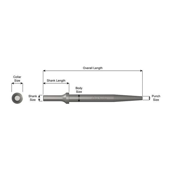 AJAX TOOLS ZIP GUN SK TAPERED PUNCH 911