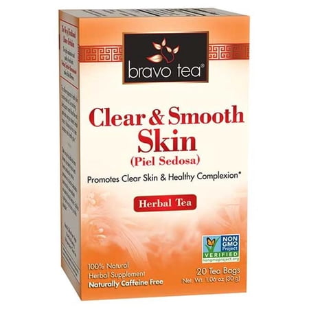 (Price/Each)Bravo Teas and Herbs - Tea - Clear and Smooth Skin - 20 Bag