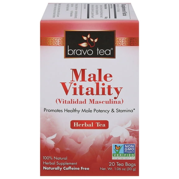 (Price/Each)Bravo Teas and Herbs - Tea - Male Vitality - 20 Bag