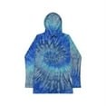 thumbnail image 1 of (Price/Each)Colortone Tie Dye 2777 Long Sleeve Hoodie-Blue Jerry-XL, 1 of 1