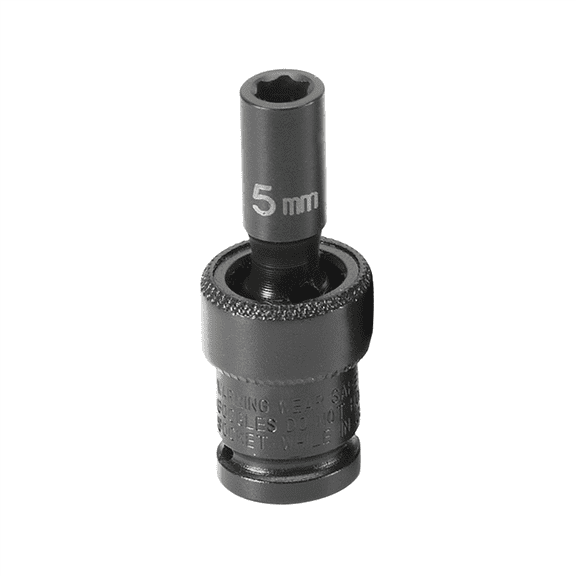 Grey Pneumatic 1/4" Surface Drive x 5mm Standard Universal Socket