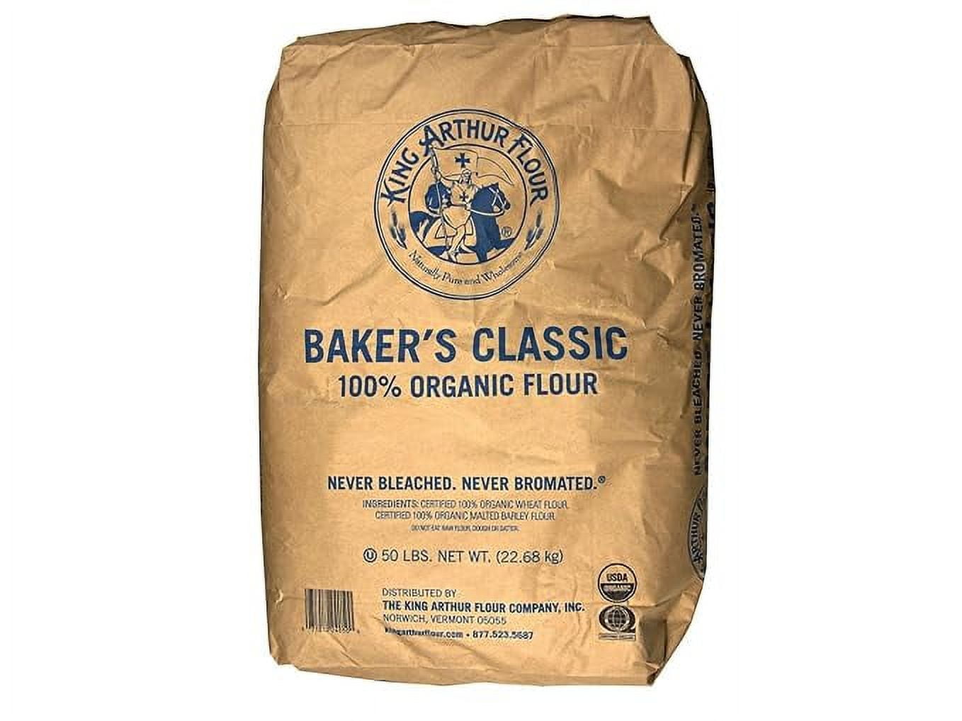 (Price/Each)King Arthur Organic Bakers Classic Flour 50lb, 142110