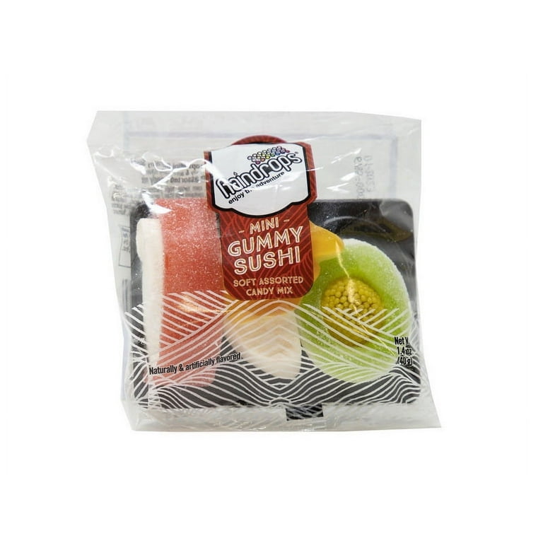 Raindrops Mini Sushi Gummi Candy 12ct, 699786