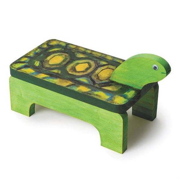 (Price/Each)S&S Worldwide Unfinished Turtle Stool, Unassembled