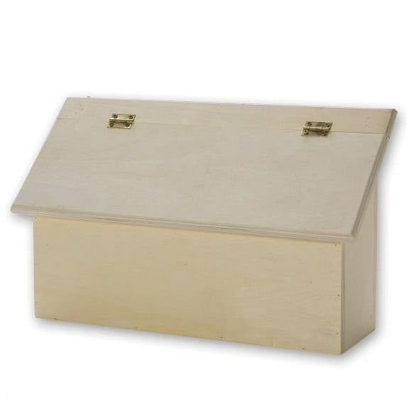 (Price/Each)S&S Worldwide Unfinished Wood Letter Box