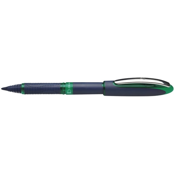 (Price/Each)Schneider PSY183004 One Bs Rollerball Pens Green, Schneider