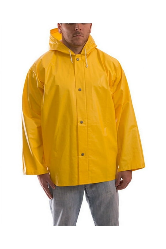Rubber B1378863 J32107 American Storm Fly Front Hooded Jacket - Yellow - 4XL