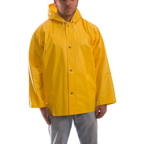 Tingley Rubber B1378896 J32107 American Storm Fly Front Hooded Jacket - Yellow - Large