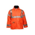 thumbnail image 1 of Tingley Arc Flash Flame Resistant Rain Jacket, PVC, Class 3 Orange, 4XL J44129, 1 of 2