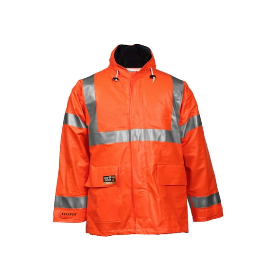 Tingley Arc Flash Rain Jacket,Cat 2,Orange,5XL J44129
