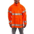 thumbnail image 1 of Tingley Flame Resistant Rain Jacket, PVC, Class 3 R, Orange, S J53129, 1 of 3