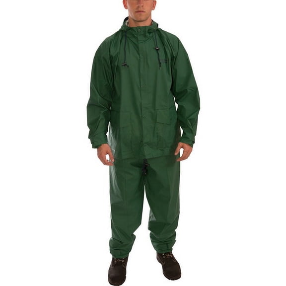 (Price/Each)Tingley S66218 Storm-Champ 2-Piece Suit, Green-S