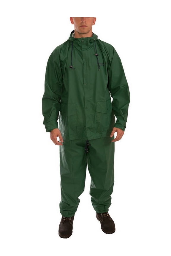 (Price/Each)Tingley S66218 Storm-Champ 2-Piece Suit, Green-S