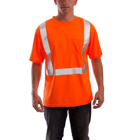 (Price/Each)Tingley S75029 Job Sight Class 2 T-Shirt, Orange-3XL