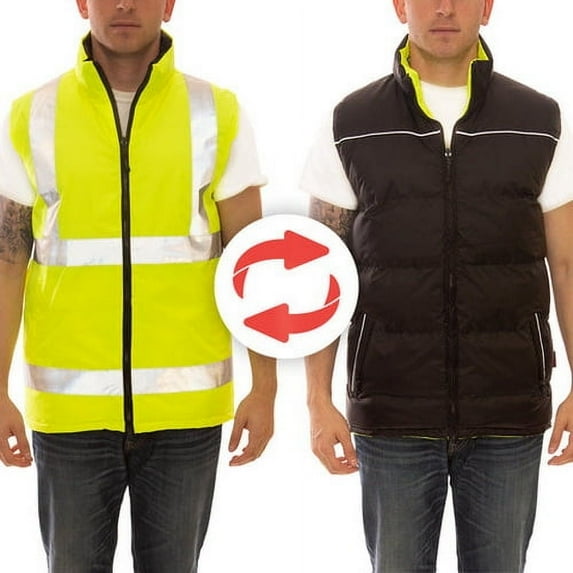 (Price/Each)Tingley V26022 Reversible Vest Lime-4XL