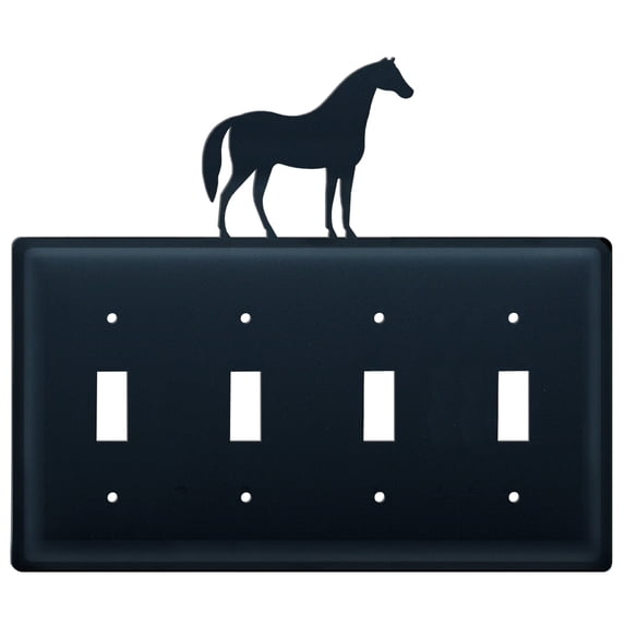 Horse Quadruple Switch Cover