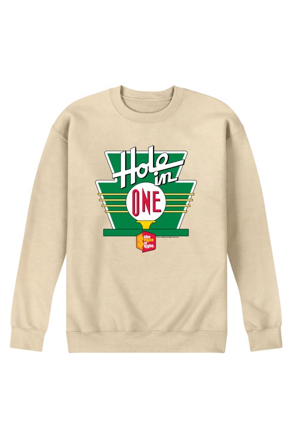 - Hole In One - Men's Long Sleeve Crew Fleece Sweatshirt