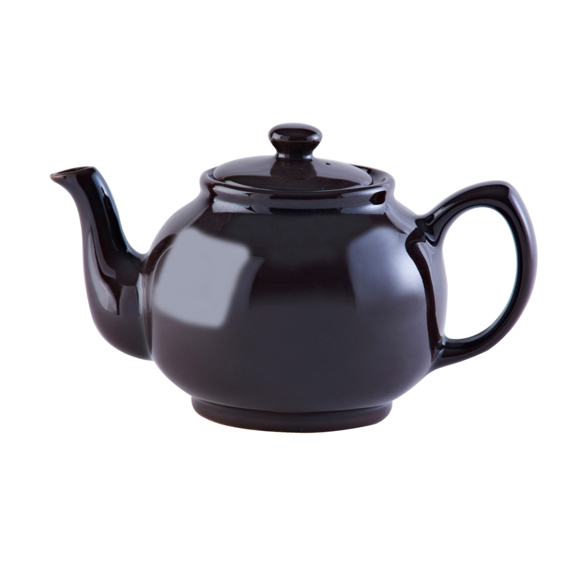 Original English Brown Betty Ceramic Teapot - 6 Cup, Rockingham Glaze, Made In England - View #2