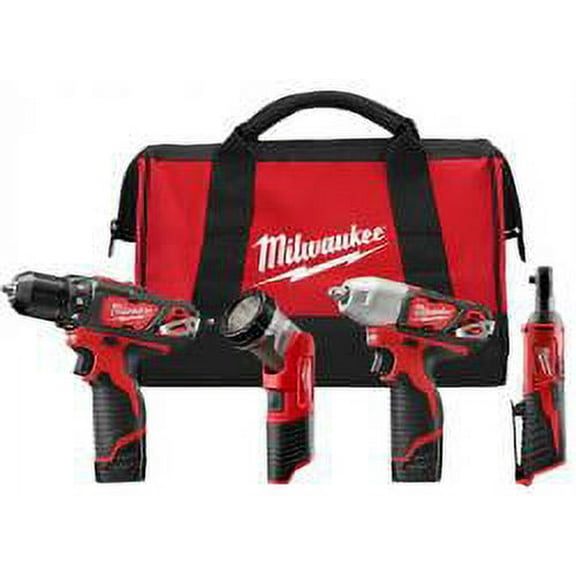 (Price/Kit)Milwaukee Combo 4 Tool Kit