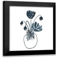 thumbnail image 1 of Price, Lucille 12x12 Black Modern Framed Museum Art Print Titled - Indigo Floral Study II, 1 of 5