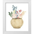 thumbnail image 1 of Price, Lucille 12x14 White Modern Wood Framed Museum Art Print Titled - Basket Of Wild Flowers, 1 of 4