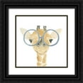 thumbnail image 1 of Price, Lucille 15x15 Black Ornate Wood Framed with Double Matting Museum Art Print Titled - Giraffe With Glasses, 1 of 4