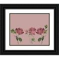 thumbnail image 1 of Price, Lucille 18x15 Black Ornate Wood Framed with Double Matting Museum Art Print Titled - Trio Of Peonies, 1 of 4
