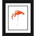 thumbnail image 1 of Price, Lucille 20x24 Black Ornate Wood Framed with Double Matting Museum Art Print Titled - Standing Flamingo, 1 of 4