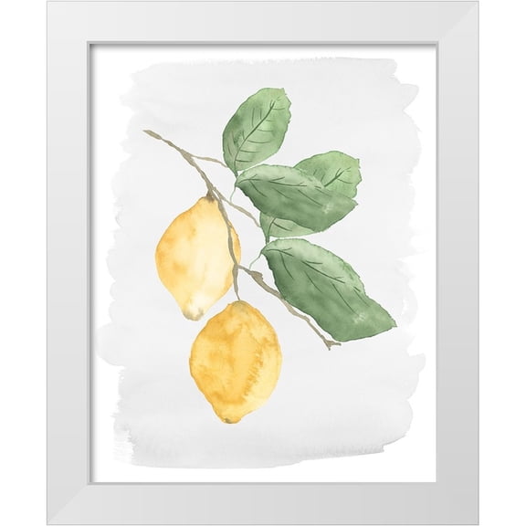 Price, Lucille 20x24 White Modern Wood Framed Museum Art Print Titled - Fresh Lemons