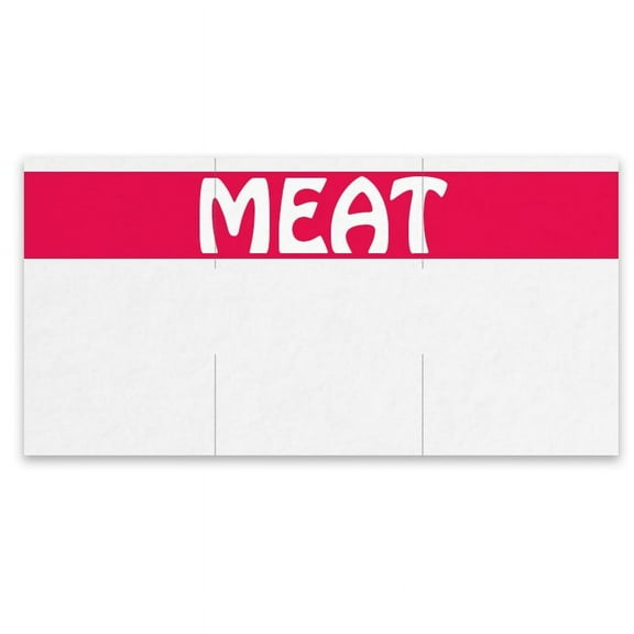 Price Mark Sales Meat Pricing Label Red/White | 17000/Box