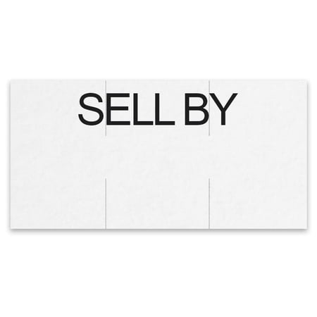 Price Mark Sales Sell By Pricing Label White | 17000/Box