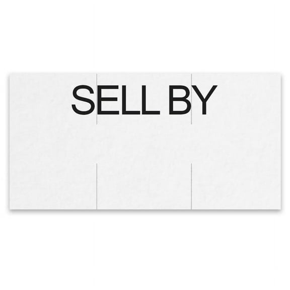 Price Mark Sales Sell By Pricing Label White | 17000/Box