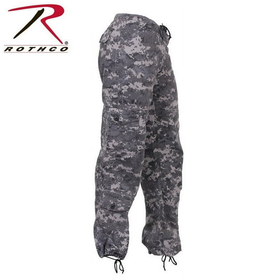 (Price/PR)Rothco 3386 Womens Camo Vintage Paratrooper Fatigue Pants-Subdued Urban Digital Camo-XXS