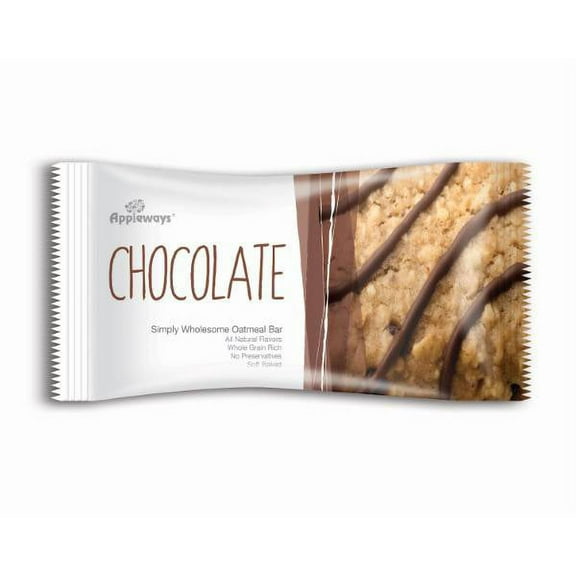 (Price/Pack)Appleways Soft Baked Chocolate Chip Oatmeal Bar 2.4 Ounces - 160 Per Case