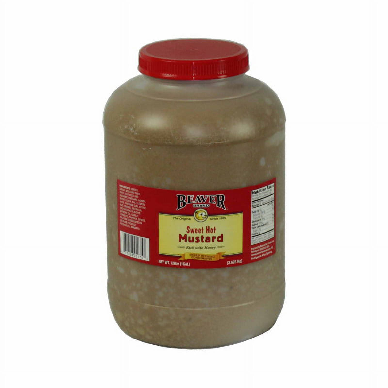 Price/Pack)Beaver Sweet Hot Mustard 1 Gallon - 4 Per Case